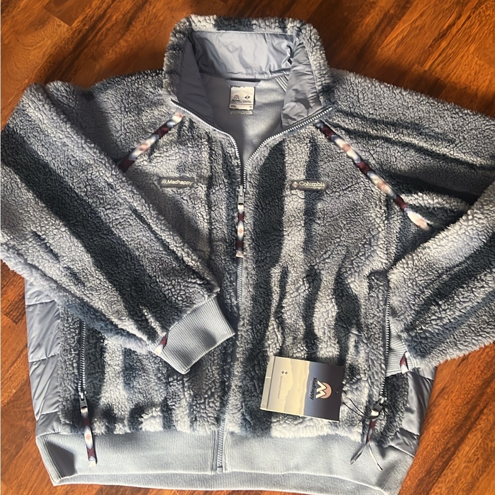 Columbia Blue High Pile Fleece Jacket